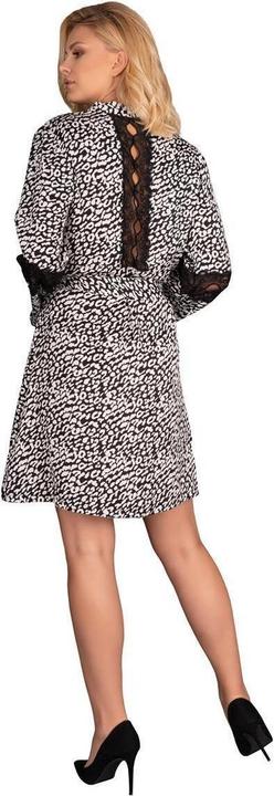 Produktbild LivCo Corsetti Fashion LC Nearan dressing gown white-black S/M (S/M)