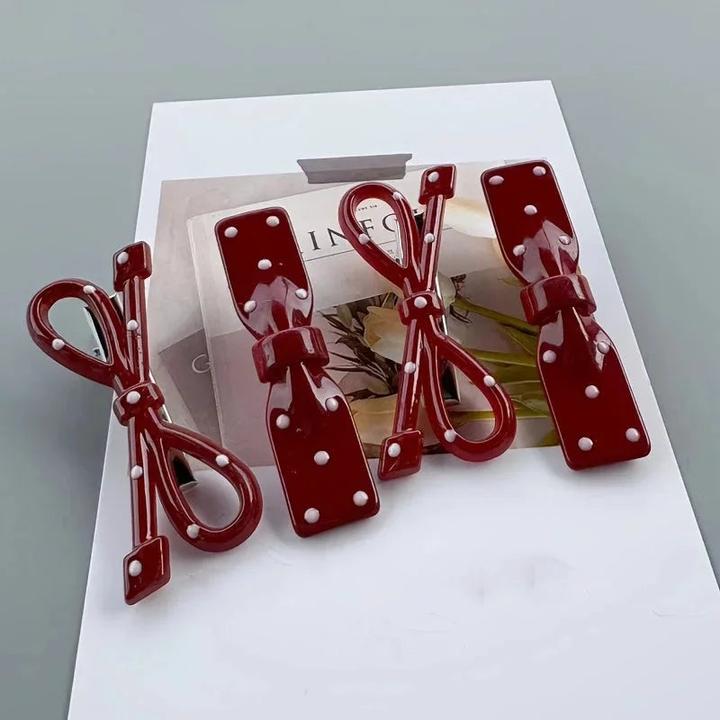 Immagine prodotto Activity Board 4 Stück niedliche Retro-Haarnadeln mit Schleifen - Polka Dot Haarnadeln mit Pailletten, Haarschmuck (4 pz.)