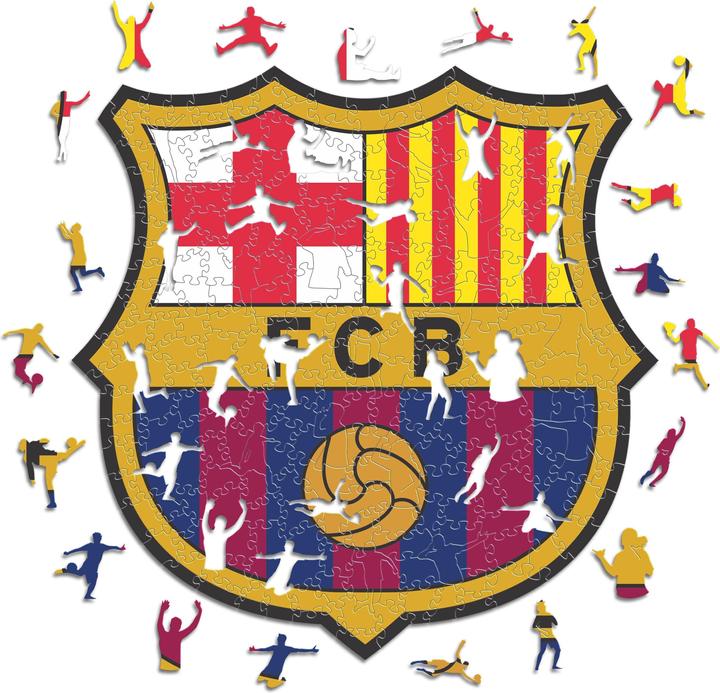 Produktbild Iconic FC Barcelona - Logo - Holz Puzzle Grösse M (270 Teile) (270 Teile)