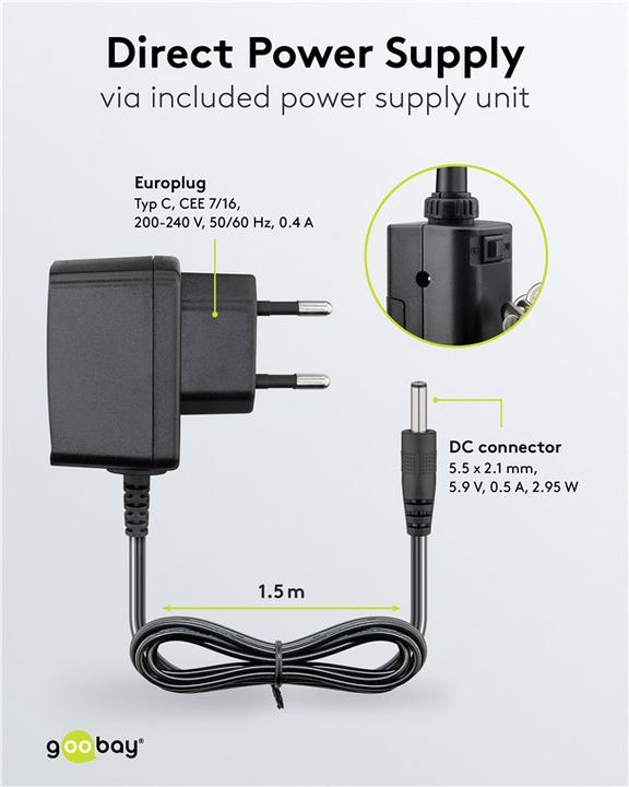 Immagine prodotto Goobay Ausilio per la saldatura con luce LED (Supporto/mano)