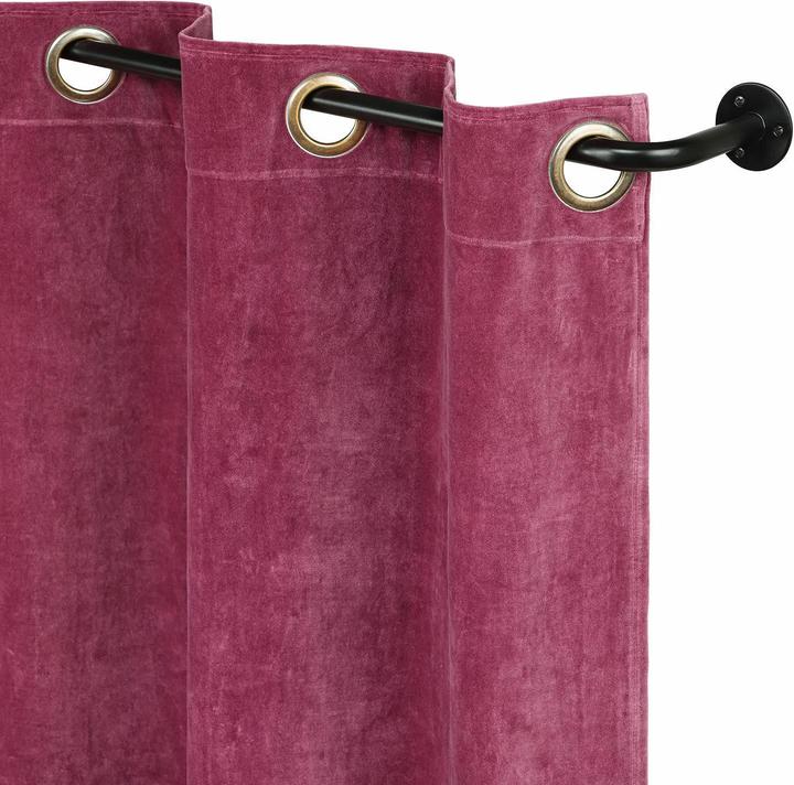Produktbild Loberon Eck-Gardinenstange mit Halter 2er Set Belarune schwarz