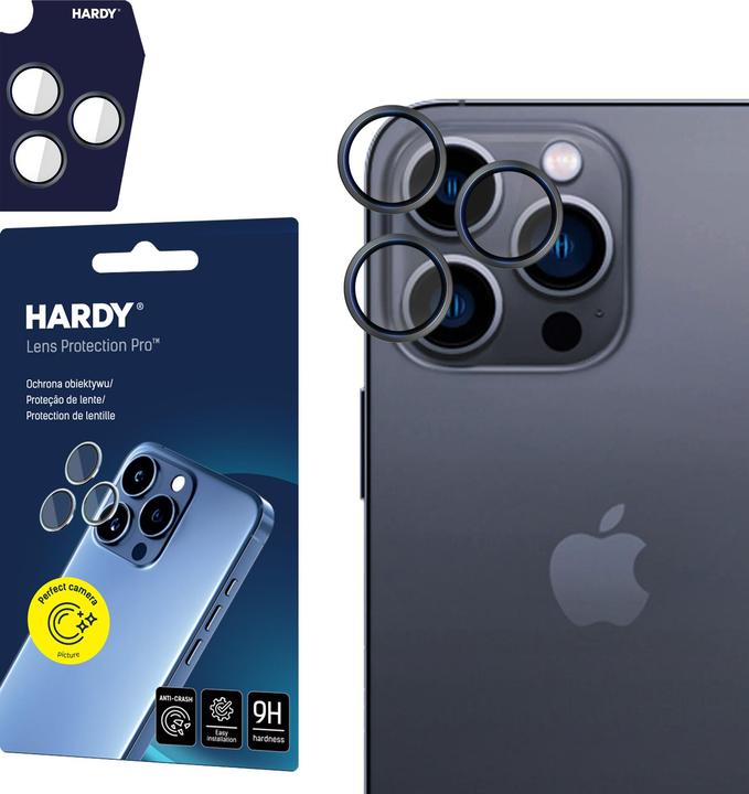 Produktbild 3MK HARDY Lens Protection Pro pro iPhone 13 Pro/13 Pro Max Graphite Gray (1 Stück, Apple iPhone 13 Pro Max, Apple iPhone 13 Pro)