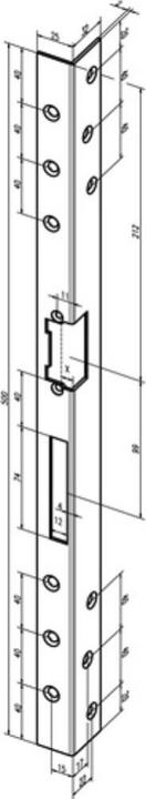 Actual product image Assa Abloy FF STRIKE PLATE SIIW2 -------31235-05DIN RIGHT (Door handle)