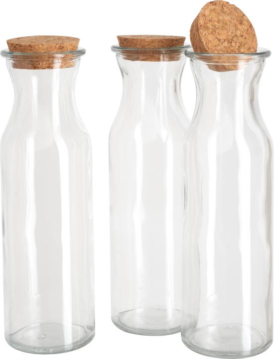 Actual product image VBS Milk" glass bottles, set of 3, Ø approx. 6 cm x 20 cm (0.35 l)