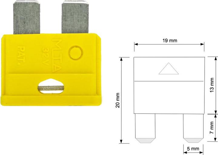Offgridtec 20A Fusible plat pour automobile 6-32V
