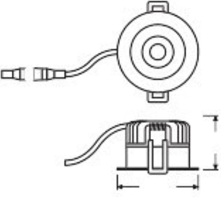 Image du produit Ledvance LED SPOT FIX encastré 8W 3000K IP44 dimmable 90Ra 4058075799547 (680 lm)