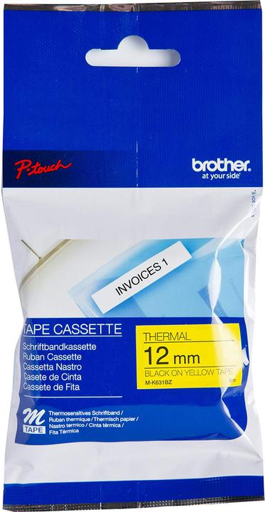 Immagine prodotto Brother M-K631bz (1.20 cm, Giallo, Nero)