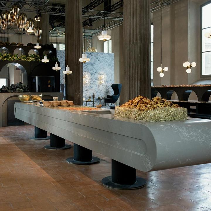 Immagine prodotto Tom Dixon Lampada a sospensione Stone bianco/oro (360 lm)