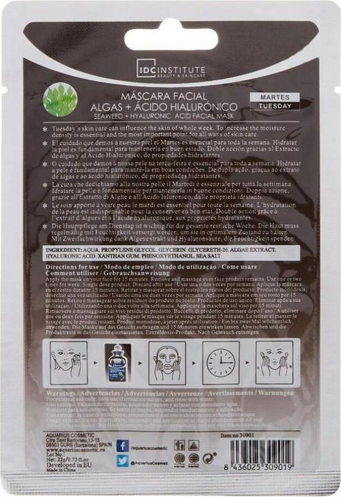 Produktbild IDC Institute Seaweed and Hyaluronic Acid Facial Mask