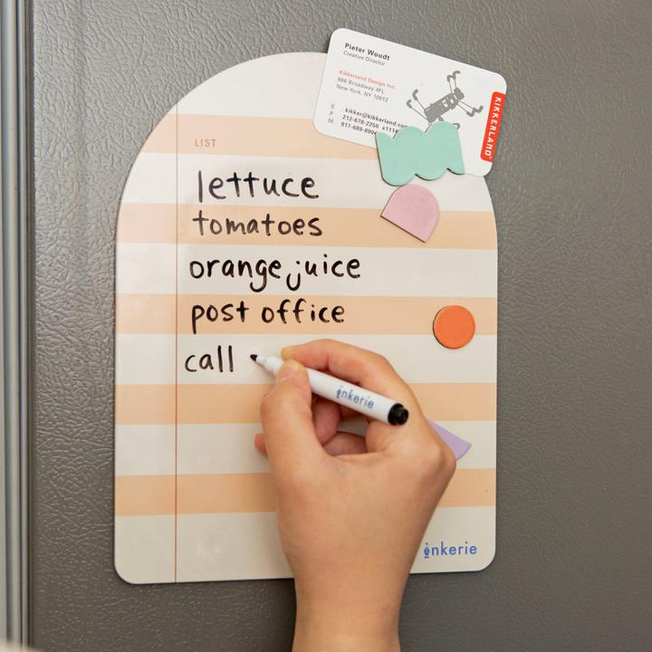 Actual product image Kikkerland Magnetic Memo Board Pink (Magnet board, 12 x 18 cm)