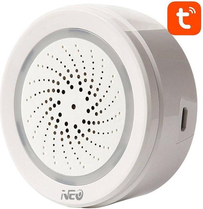 Neo Intelligent alarm siren WiFi NAS-AB02WT with humidity temperature sensor TUYA