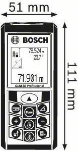 Produktbild Bosch Professional Glm 80 (80 m, 635 nm)