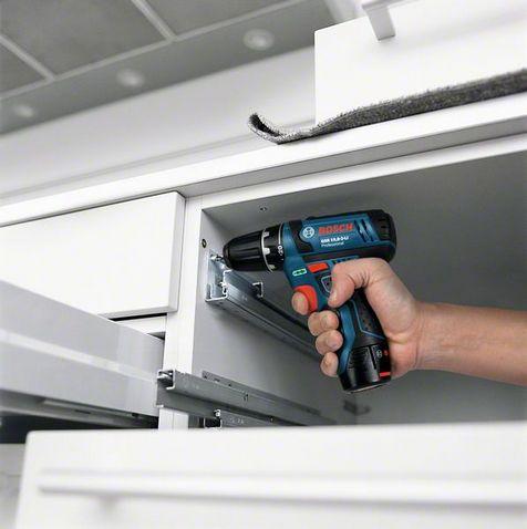 Produktbild Bosch Professional GSB 12-2-LI, 2 Akkus inkl. L-Boxx (Akkubetrieb)