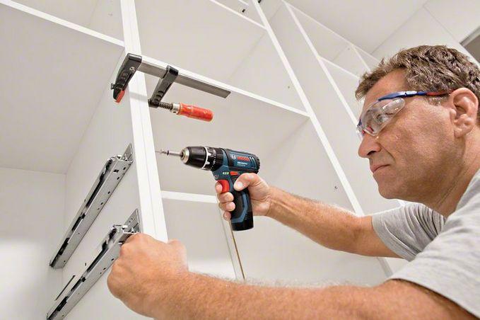 Produktbild Bosch Professional GSB 12-2-LI, 2 Akkus inkl. L-Boxx (Akkubetrieb)