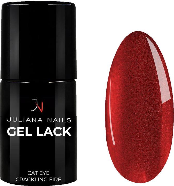 Juliana Nails Gel Lack Cat Eye Crackling Fire (Cat Eye Crackling Fire, UV-Gel Lack)