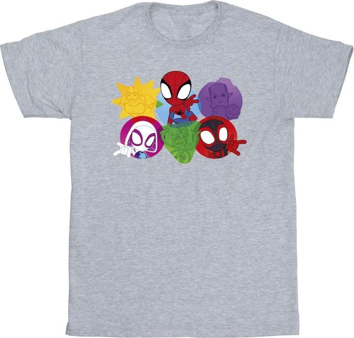 Image du produit - T-shirt SPIDEY AND HIS AMAZING FRIENDS FACES - Homme (3XL)