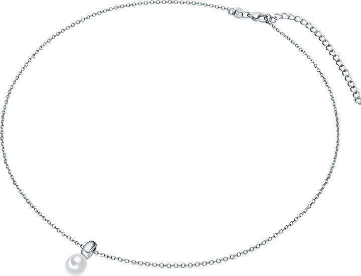 Actual product image Valero Pearls Ladies sterling silver freshwater cultured pearl silver 42.0 cm base chain + 7.0 cm extension - (Sterling Silver, 42 - 49 cm)