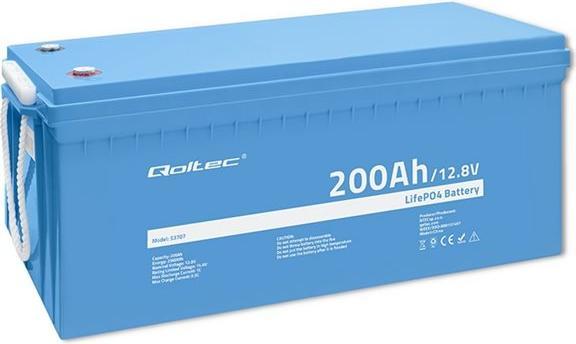 Immagine prodotto Qoltec ACCUMULATORE LIFEPO4 LITOWO-ŻELAZOWO-FOSFORANOWY | 12.8V | 200AH | 2560WH | BMS