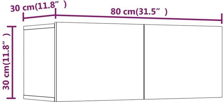 Produktbild VidaXL Ezekiel (80 x 30 x 30 cm)