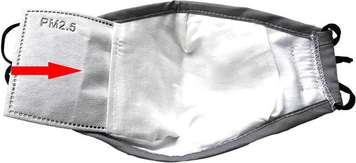 Image du produit Hermex Filtre PM2.5 avec charbon actif pour masque facial Masques à poussière 100 pièces (100 x)
