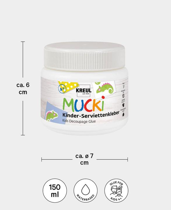 Produktbild Kreul Mucki Kinder-Serviettenkleber (150 g, 150 ml)