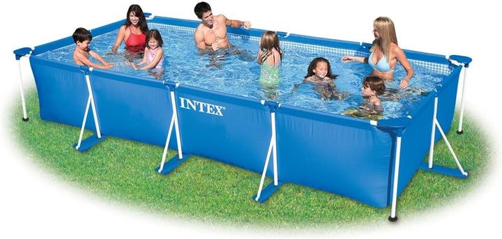 Actual product image Intex 4.5M X 2.2M X 0.84M RECTANGULAR FRAME POOL SET (450 x 220 x 84 cm)