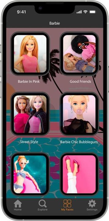 Image du produit Moby Fox Barbie Smartwatch Bracelet Rose Classique (22 mm, Acier inoxydable, Silicone)