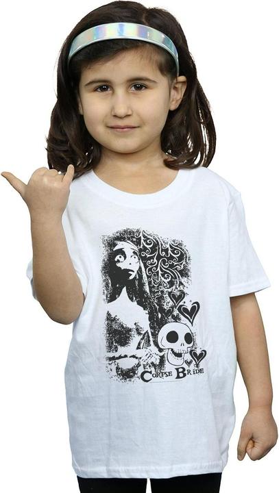 Produktbild Corpse Bride Skull Logo TShirt Mädchen (140, 146)