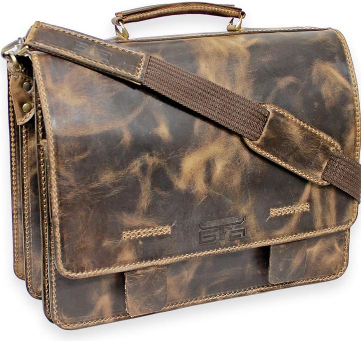 Actual product image Mika Briefcase leather 40 cm