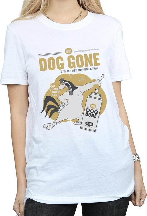 Actual product image Looney Tunes Womens/Ladies Dog Gone Foghorn Leghorn Cotton Boyfriend T-Shirt (XL)