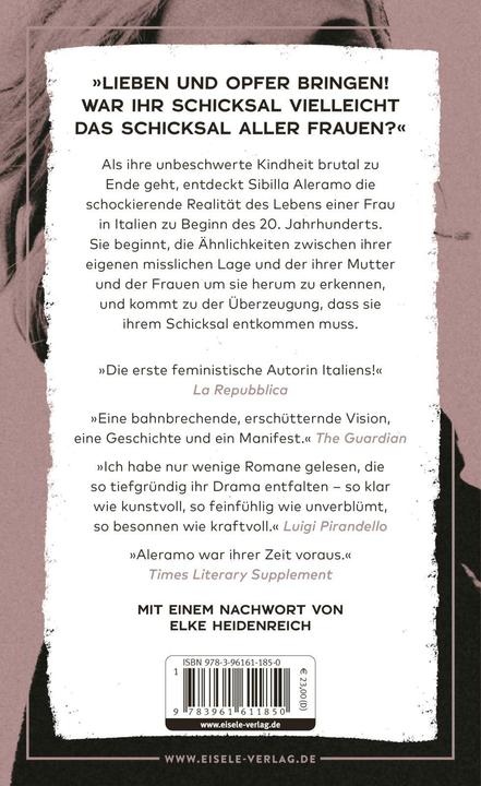 Image du produit Aleramo:Eine Frau (Allemand, Sibilla Aleramo, Elke Heidenreich, 2024)