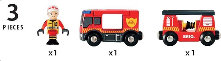 Produktbild Brio Feuerwehr Leiterfahrzeug mit L&S