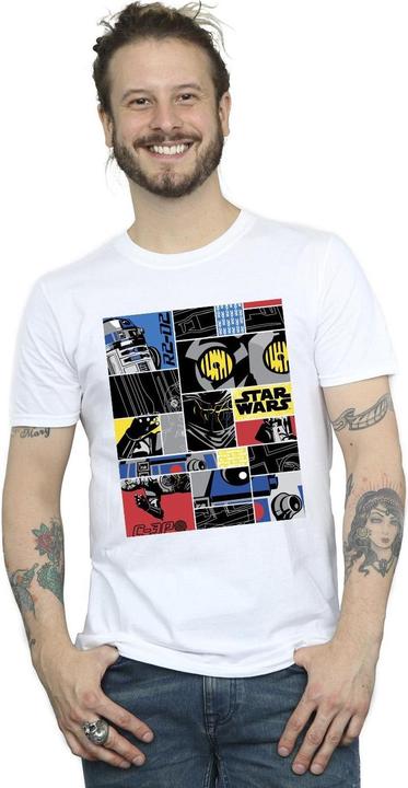 Immagine prodotto Star Wars Droid Montage Maglietta Uomo (4XL)