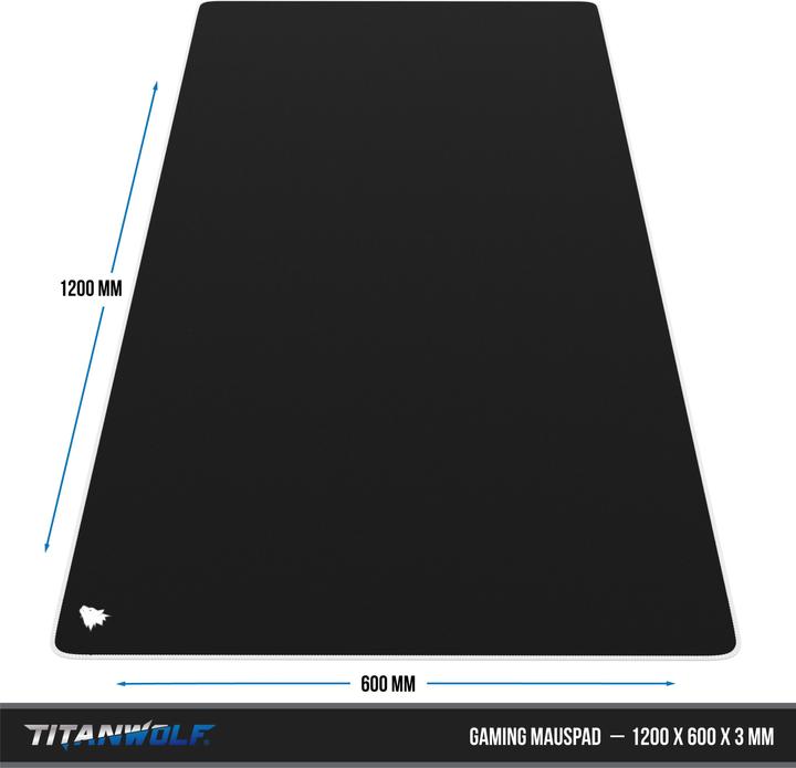 Actual product image Titanwolf Gaming Mouse Pad, XXXL Speed Mouse Mat 1200 x 600 mm, Speed & Precision, White Icon