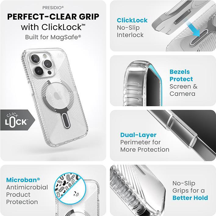 Immagine prodotto speck Custodia protettiva trasparente per iPhone 15 Pro (Apple iPhone 15 Pro)