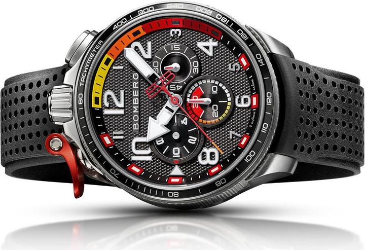 Image du produit Bomberg Bolt-68 Racing noir et rouge (Chronographe, Montre analogique, 45 mm)