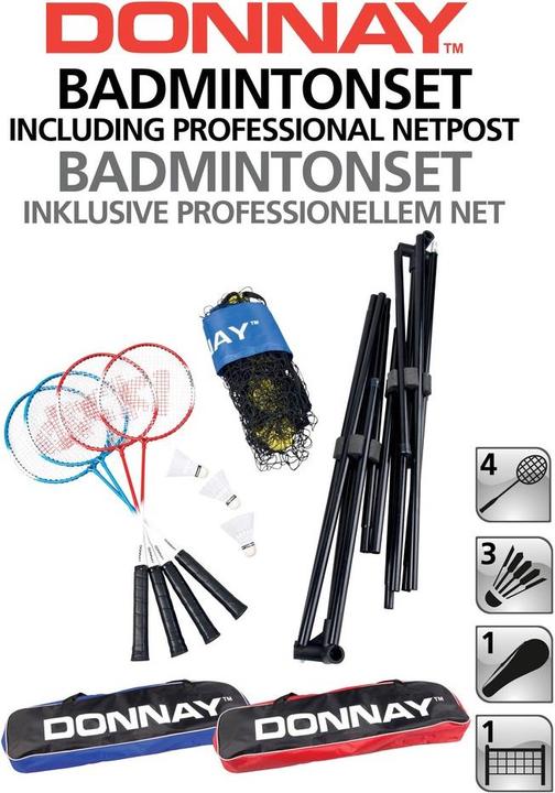 Produktbild Donnay Donney Badmintonset Profi
