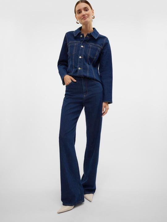 Actual product image Vero Moda VMTESSA Hohe Taille Weiter Beinschnitt Jeans Weit geschnitten (W30/L32)