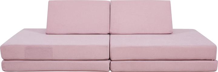 Actual product image En.Casa Spielsofa Norhulta 5-tlg. 150x66x46 cm Cord Rosa (Children sofa)