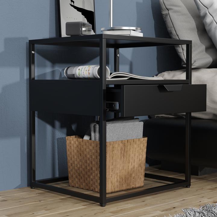 Produktbild VCM Metall Nachttisch Beistelltisch Flokas M (45 x 40 x 55 cm)