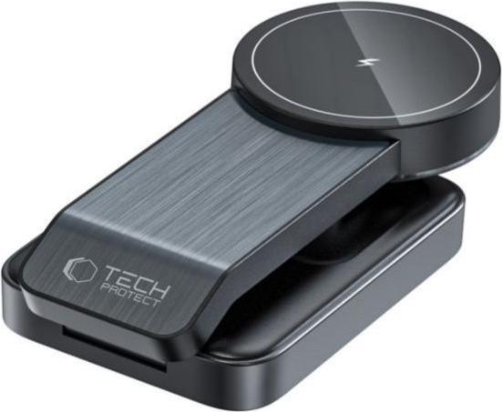 Produktbild Tech-Protect QI15W-A28 inductive MagSafe 3in1 charger with stand for smartphone / Apple Watch / AirP (15 W)