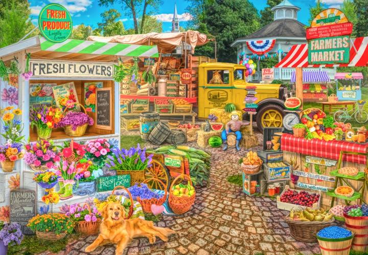 Produktbild Bluebird Puzzle 1000 pieces Farmers Market Spring Summer Season (1000 Teile)