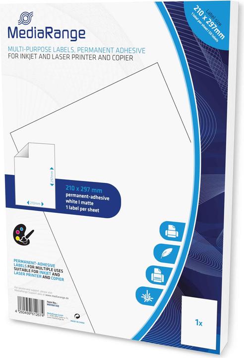 Actual product image MediaRange Matt permanent adhesive