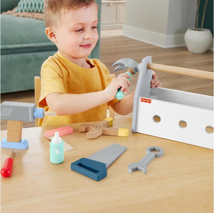 Immagine prodotto Fisher-Price Cassetta degli attrezzi in legno