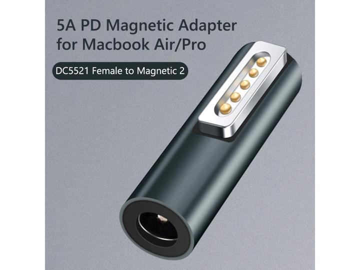 Immagine prodotto PowerGuard Adattatore da barile DC a MagSafe 2 a 90 gradi per MacBook Pro, Air (85 W)