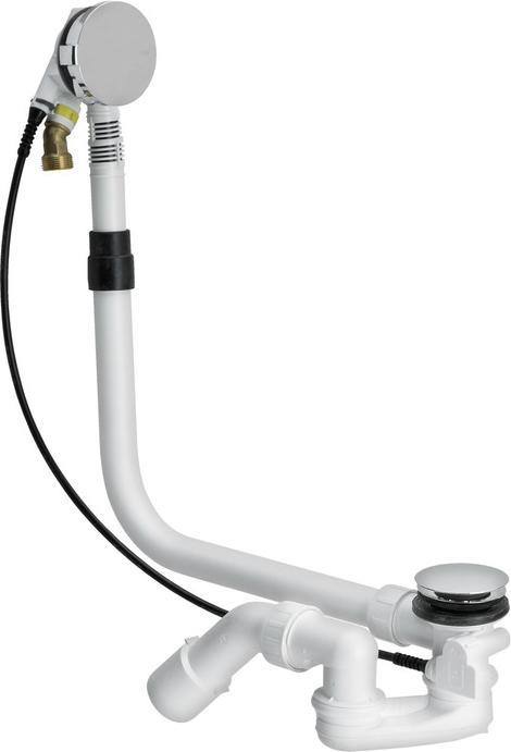 Image du produit Bette Multiplex Trio MT5, rallongé avec entrée blanche B606-000 pour baignoire (Garniture de trop-plein)