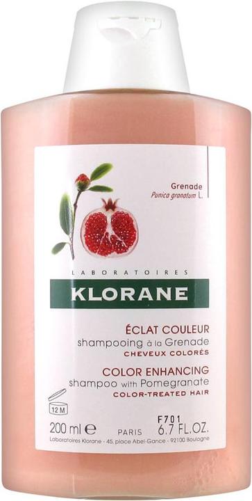 Produktbild Klorane Color radiance shampoo with pomergranate (200 ml, Flüssiges Shampoo)