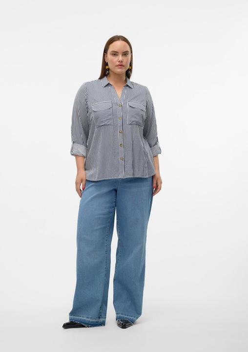 Actual product image Vero Moda Regular fit shirt collar Curve sleeves with turn-up shirt Shirt shirt (44)