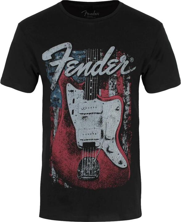 Image du produit Fender T-Shirt adulte unisexe en coton avec motif de guitare en relief (L)