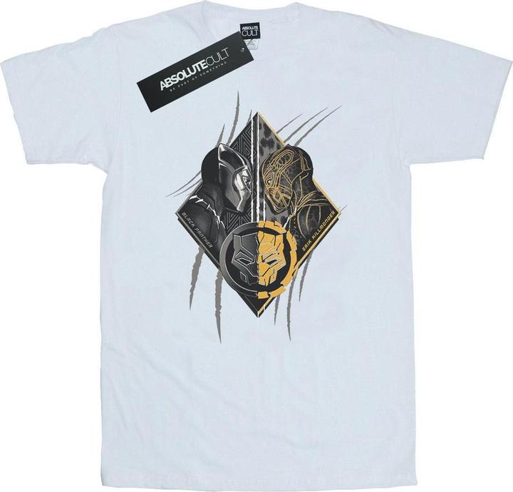 Actual product image Mens Black Panther Vs Killmonger T-Shirt (L)